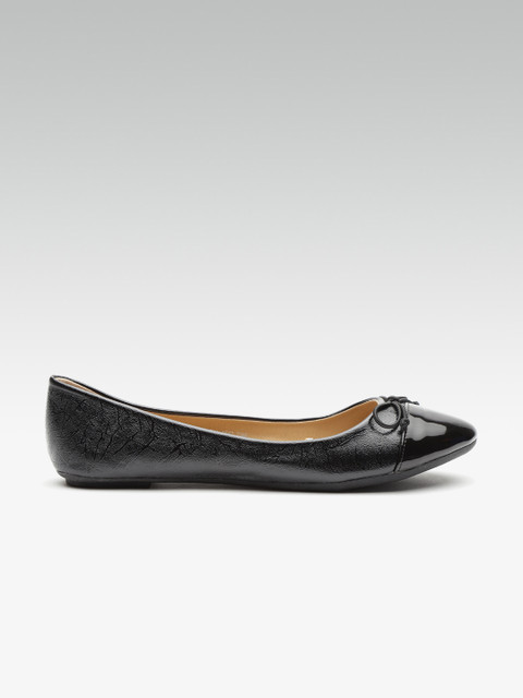 

Carlton London Women Black Solid Ballerinas