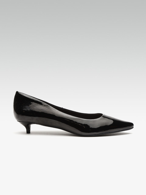 

Carlton London Women Black Solid Pumps