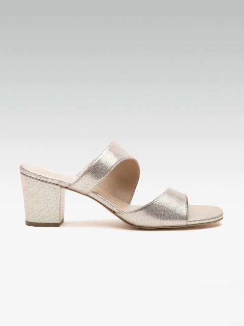 

Carlton London Women Gold-Toned Solid Sandals