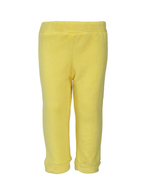 

Nino Bambino Kids Yellow Solid Leggings