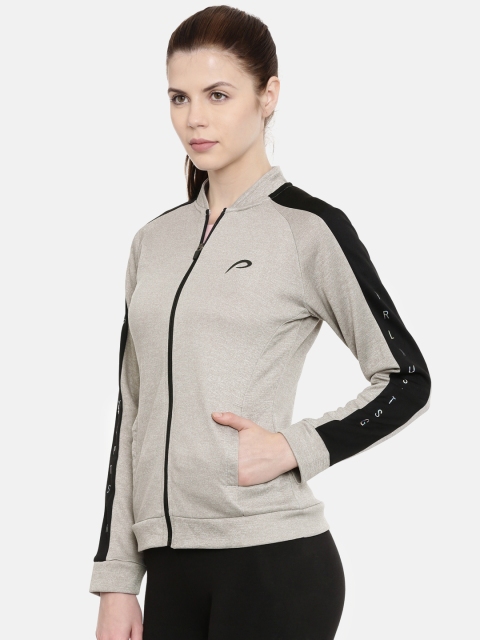 

Proline Active Women Grey Melange Solid Sweatshirt