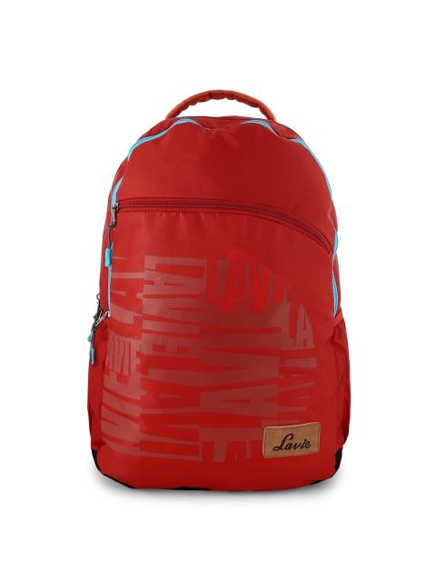 

Lavie Unisex Red Graphic Backpack