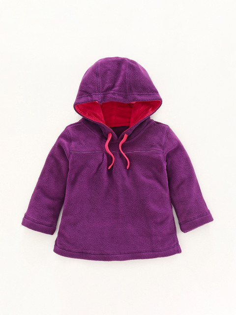 

Nino Bambino Unisex Purple Solid Hooded Sweatshirt