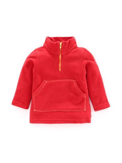 

Nino Bambino Unisex Red Solid Sustainable Sweatshirt
