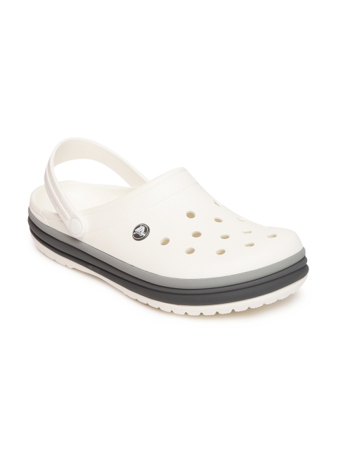 

Crocs Crocband Unisex White Solid Clogs