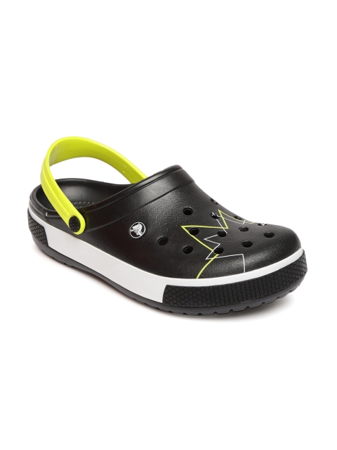 

Crocs Unisex Black Printed Clogs