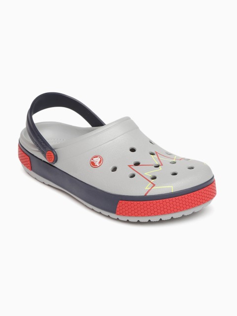 

Crocs Unisex Grey Printed Clogs