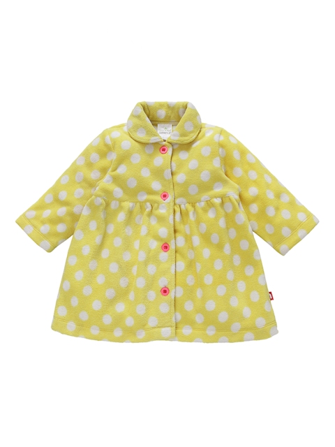 

Nino Bambino Girls Organic Cotton Yellow Printed Shirt Style Pure Cotton Top