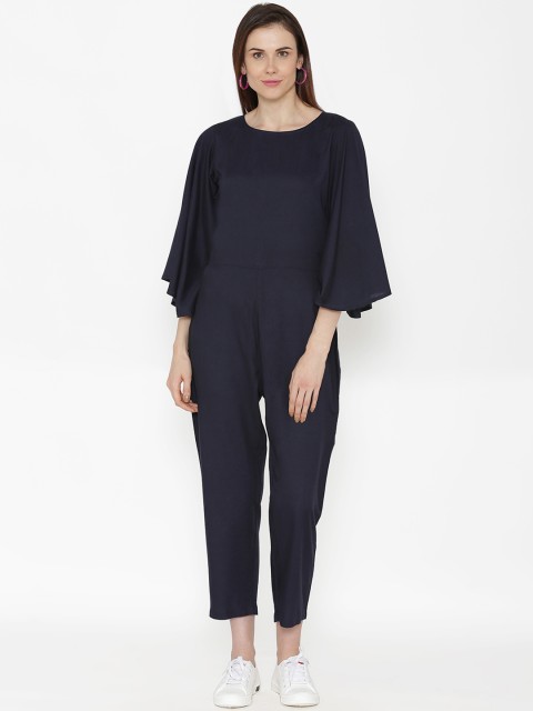

Alom Women Blue Solid Basic Jumpsuit
