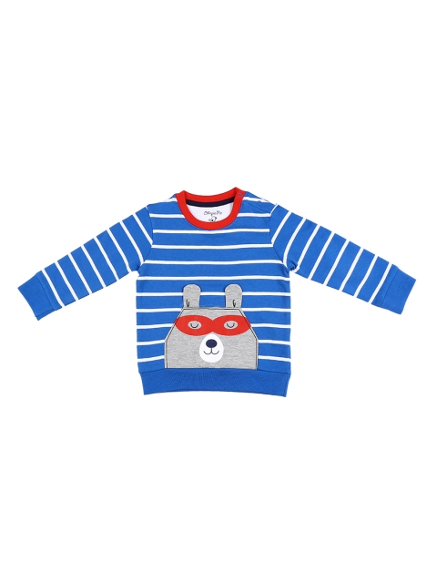 

Chirpie Pie by Pantaloons Boys Blue Printed Sweatshirt