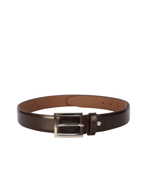 

Peter England Men Brown Textured Belt