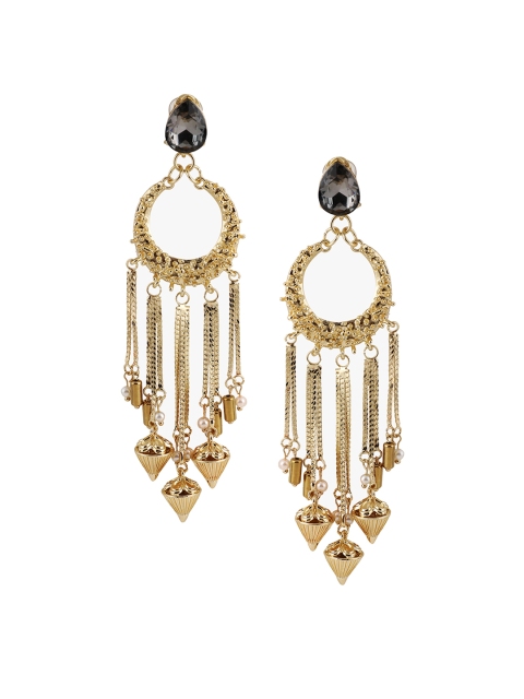

Kazo Gold-Plated Tasselled Contemporary Drop Earrings