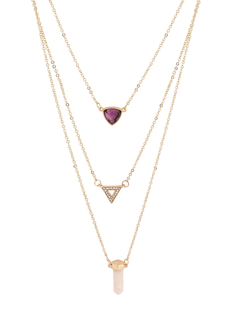 

Kazo Women Purple Alloy Gold-Plated Chain