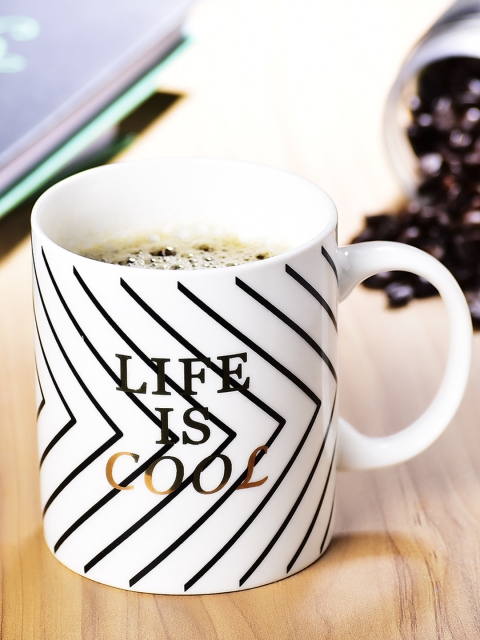 

Archies White & Black Printed Ceramic Cup