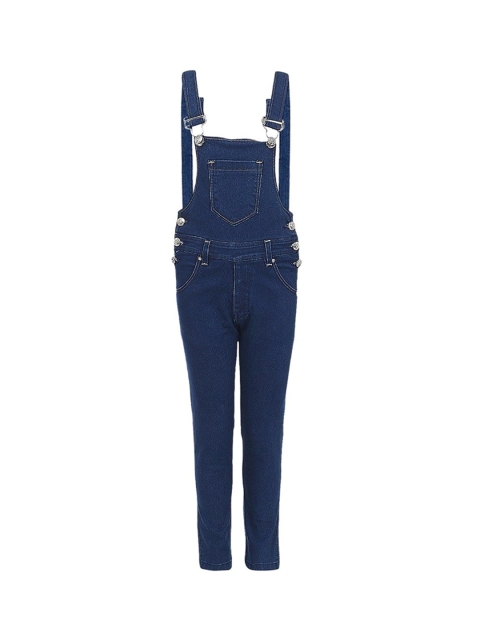 

FirstClap Kids Blue Solid Dungarees