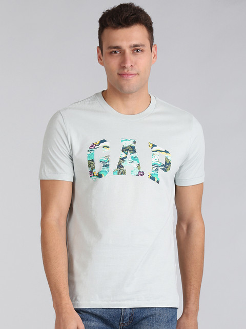 

GAP Men Logo Short Sleeve Crewneck T-Shirt, Blue