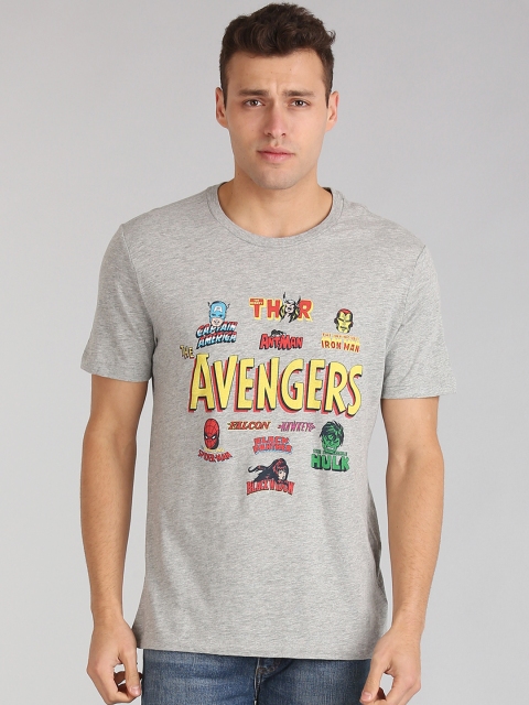 

GAP Men Grey Marvel Avengers Crewneck T-Shirt