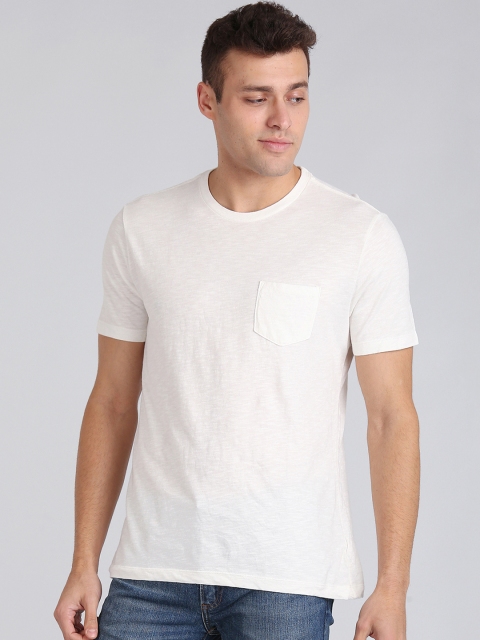 

GAP Men Garment Dyed Slub T-Shirt, White