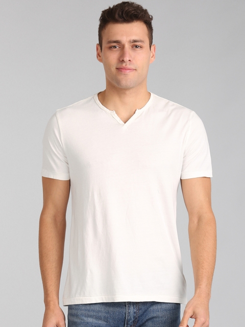 

GAP Men Essential Short Sleeve Notch T-Shirt, White