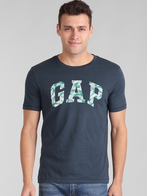 

GAP Men Logo Short Sleeve Crewneck T-Shirt, Navy blue