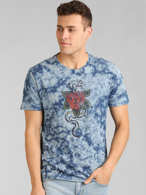 

GAP Men Logo Graphic Indigo Short Sleeve T-Shirt, Blue