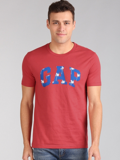 

GAP Men Logo Short Sleeve Crewneck T-Shirt, Red