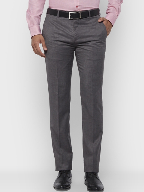 

Raymond Men Grey Regular Fit Solid Formal Trousers