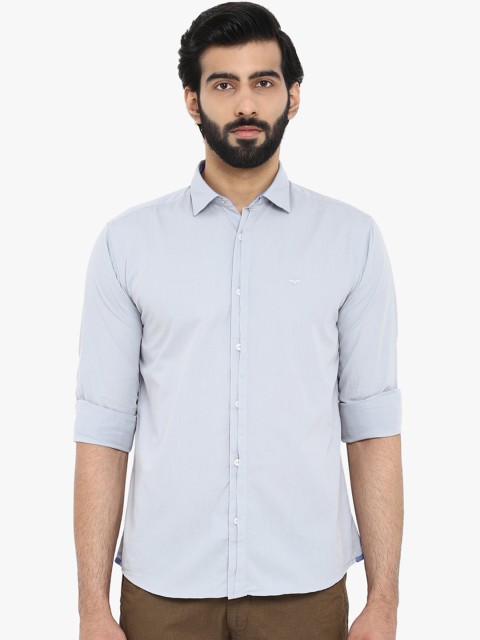 

Park Avenue Men Blue Slim Fit Solid Casual Shirt
