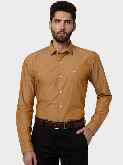

Park Avenue Men Brown Slim Fit Solid Formal Shirt