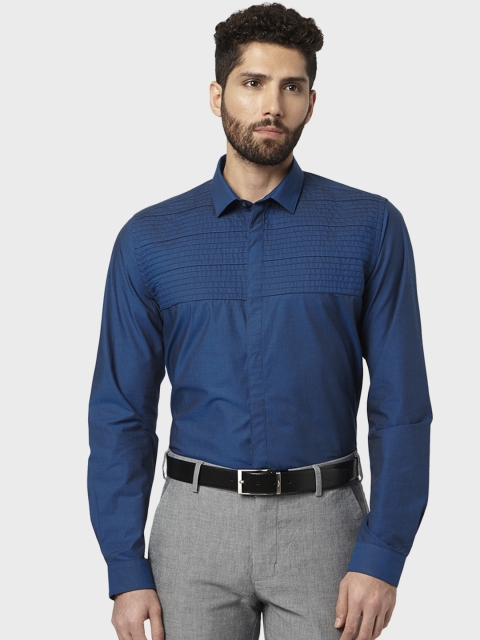 

Park Avenue Men Blue Slim Fit Solid Formal Shirt