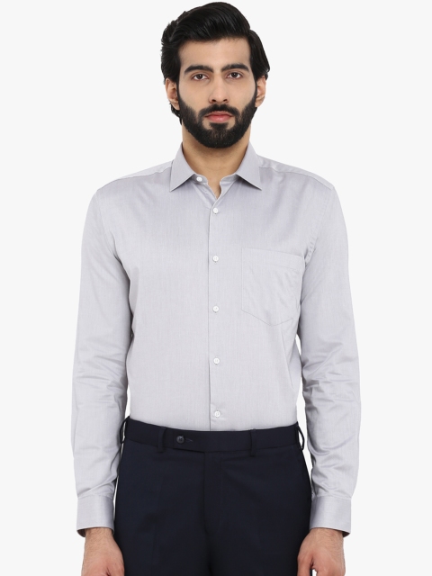 

Park Avenue Men Grey Slim Fit Solid Formal Shirt