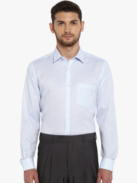 

Park Avenue Men Blue Slim Fit Striped Formal Shirt