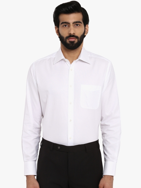 

Park Avenue Men White Regular Fit Solid Formal Shirt