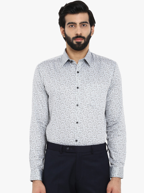 

Park Avenue Men Blue & Black Slim Fit Printed Formal Shirt
