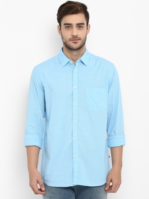 

Parx Men Sea Green Slim Fit Solid Casual Shirt
