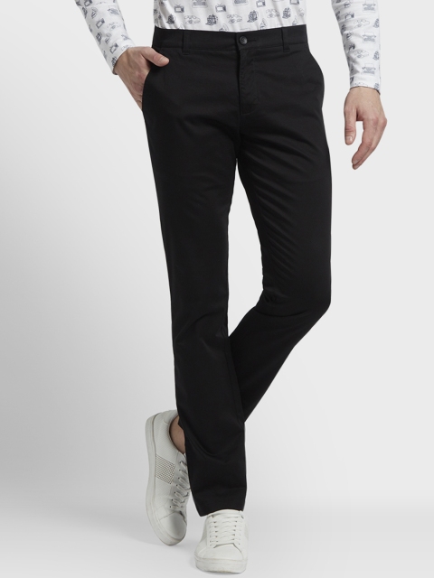

Parx Men Black Slim Fit Solid Chinos