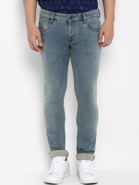 

Parx Men Blue Skinny Fit Mid-Rise Clean Look Stretchable Jeans