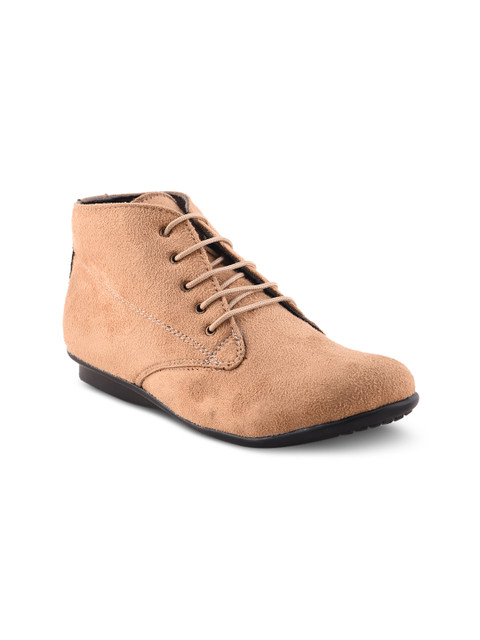 

Bruno Manetti Women Beige Flat Boots