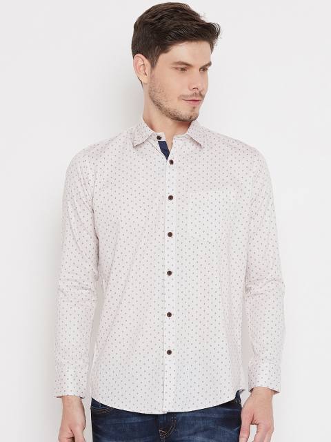 

Duke Men Off-White Regular Fit Printed Casual Shirt