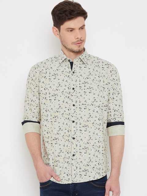 

Duke Men Beige Regular Fit Printed Casual Shirt