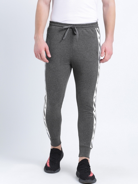 

Tinted Men Grey Solid Slim Fit Joggers