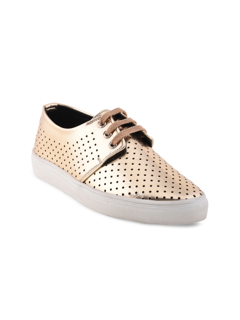 

Bruno Manetti Women Gold-Toned Sneakers