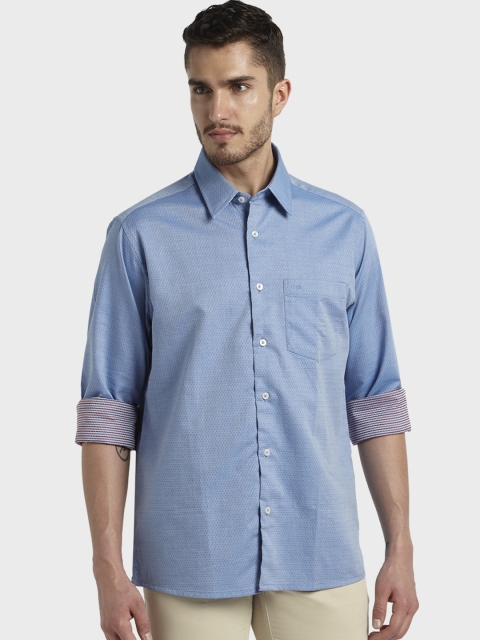 

ColorPlus Men Blue Regular Fit Printed Casual Shirt