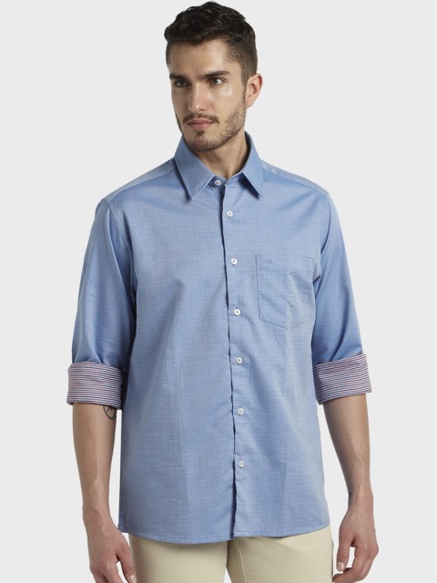 

ColorPlus Men Blue Regular Fit Printed Casual Shirt
