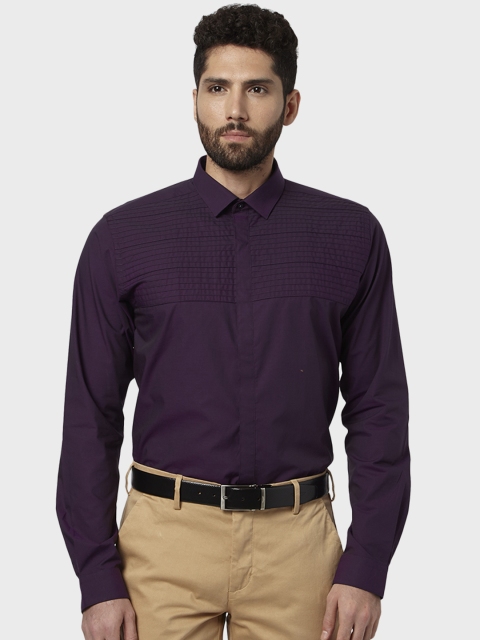 

Park Avenue Men Violet Slim Fit Solid Formal Shirt