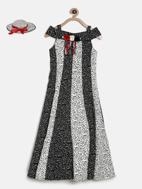 

Peppermint Girls Off-White Printed Maxi Dress