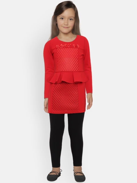 

Peppermint Girls Set Of Red Top & Navy Blue Capri