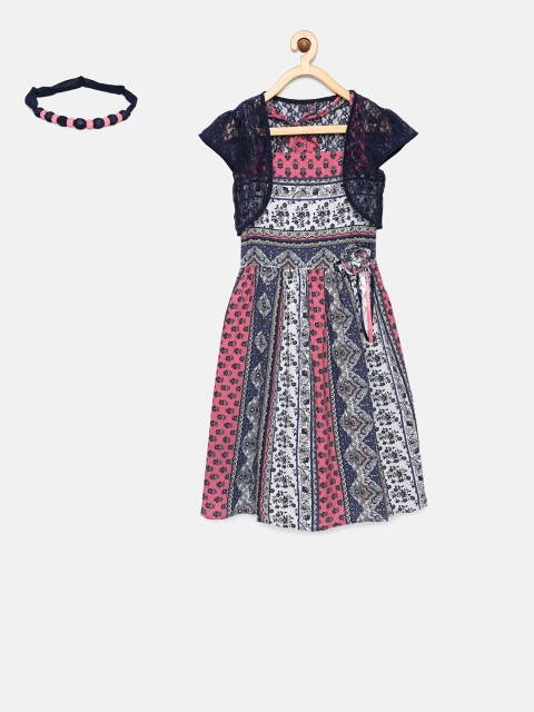 

Peppermint Girls Multicoloured Printed Maxi Dress, Multi
