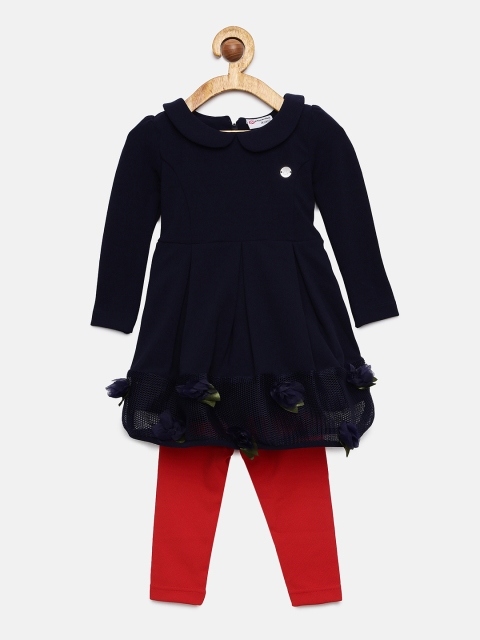 

Peppermint Girls Clothing Set, Navy blue