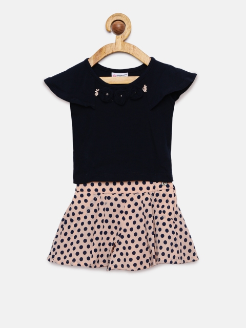 

Peppermint Girls Clothing Set, Navy blue